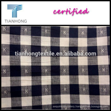 plaid jacquard cloth/Jacquard fabrics fashion graphics/fabric painting designs cloth